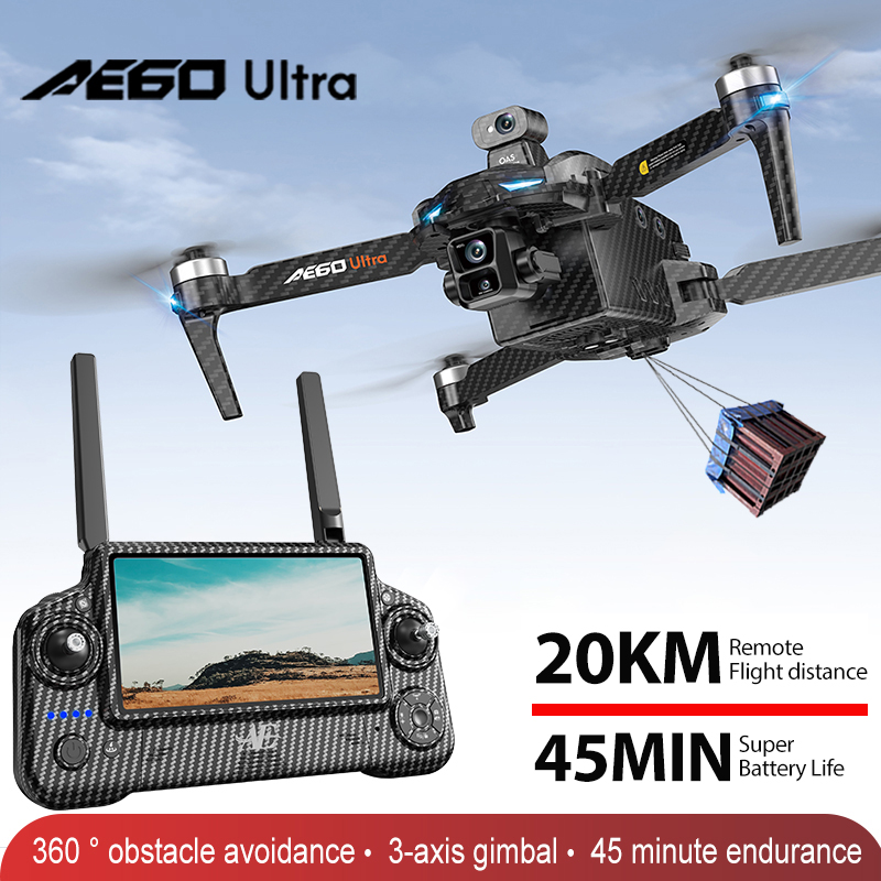 Drone Gimbal 3 Axis - AE60 GPS Drone professionnel 8K caméra