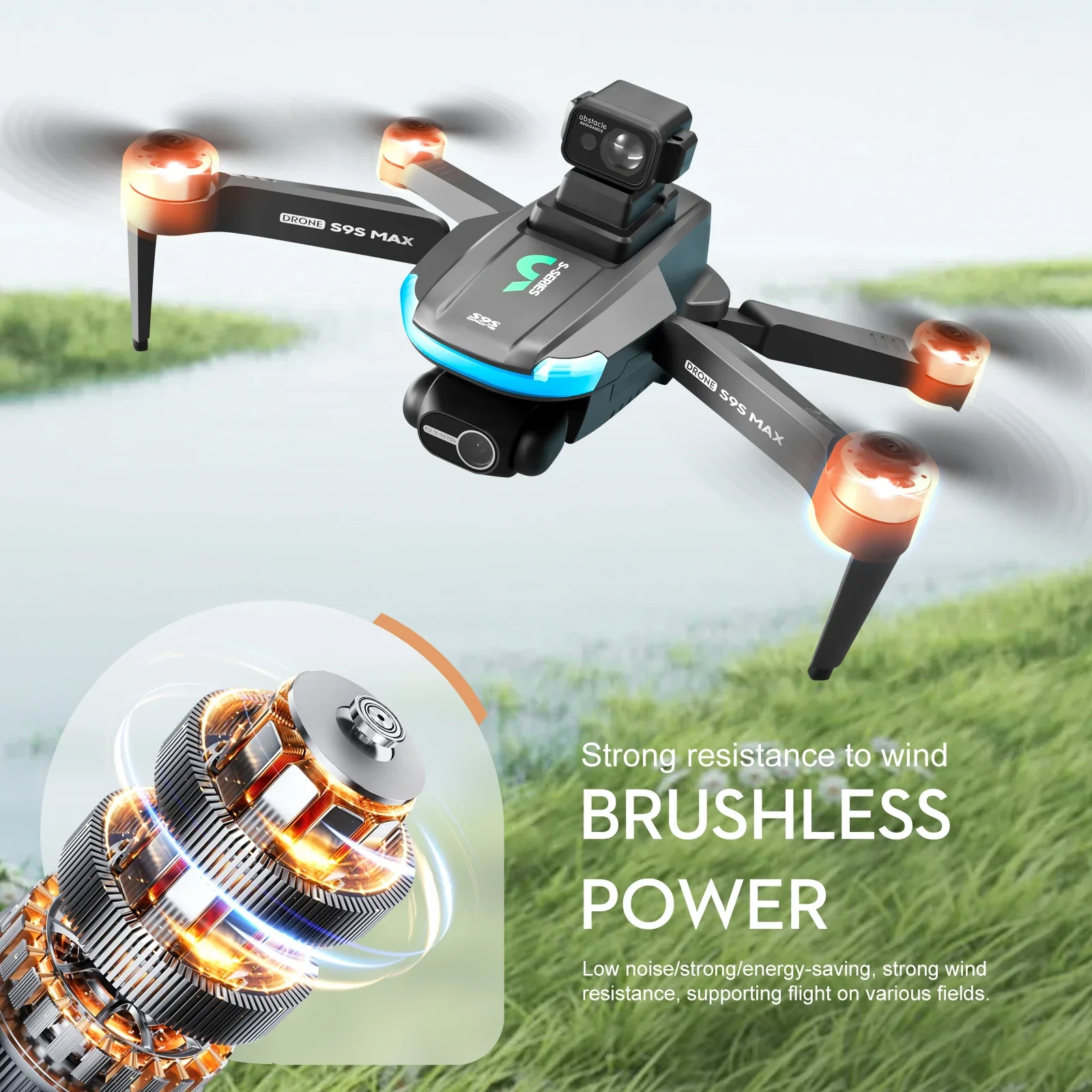Nouveau S9S MAX MINI Drone 4K  - Drone Gimbal 2 Axis avis et prix
